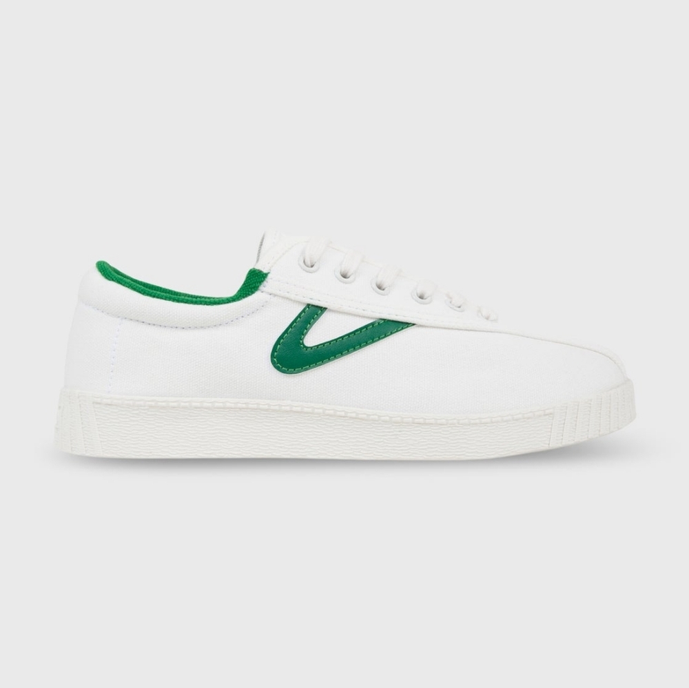 Tretorn Nylite White Green Lace Up Unisex Sneaker Tennis Shoes